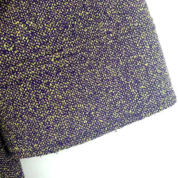 Lafayette 148 Blazer Size 6 Wool Blend Purple and Yellow Tweed Corpcore Jacket - Picture 7 of 9